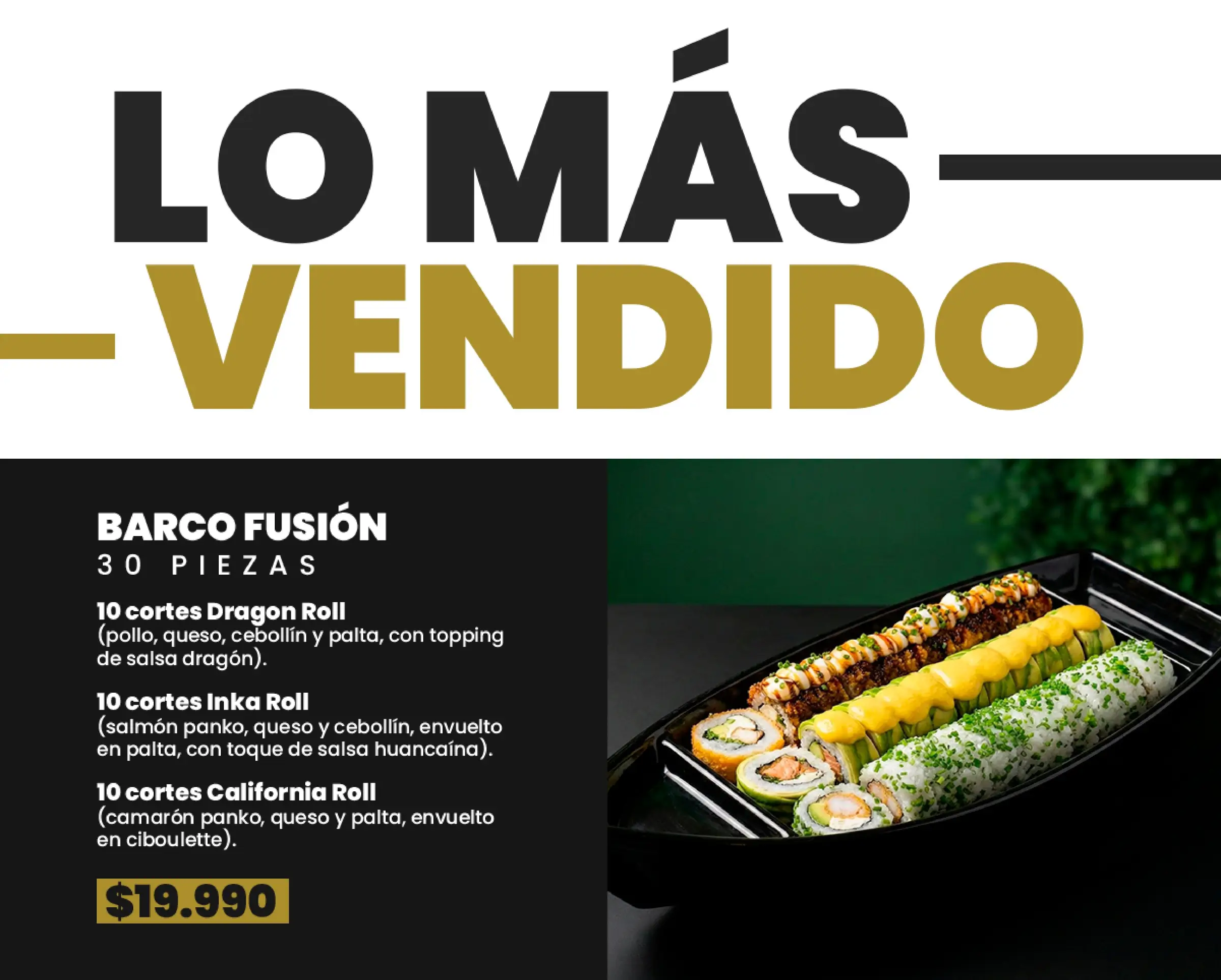 Selección Lo más vendido de Fusion Sushi, lámina 1