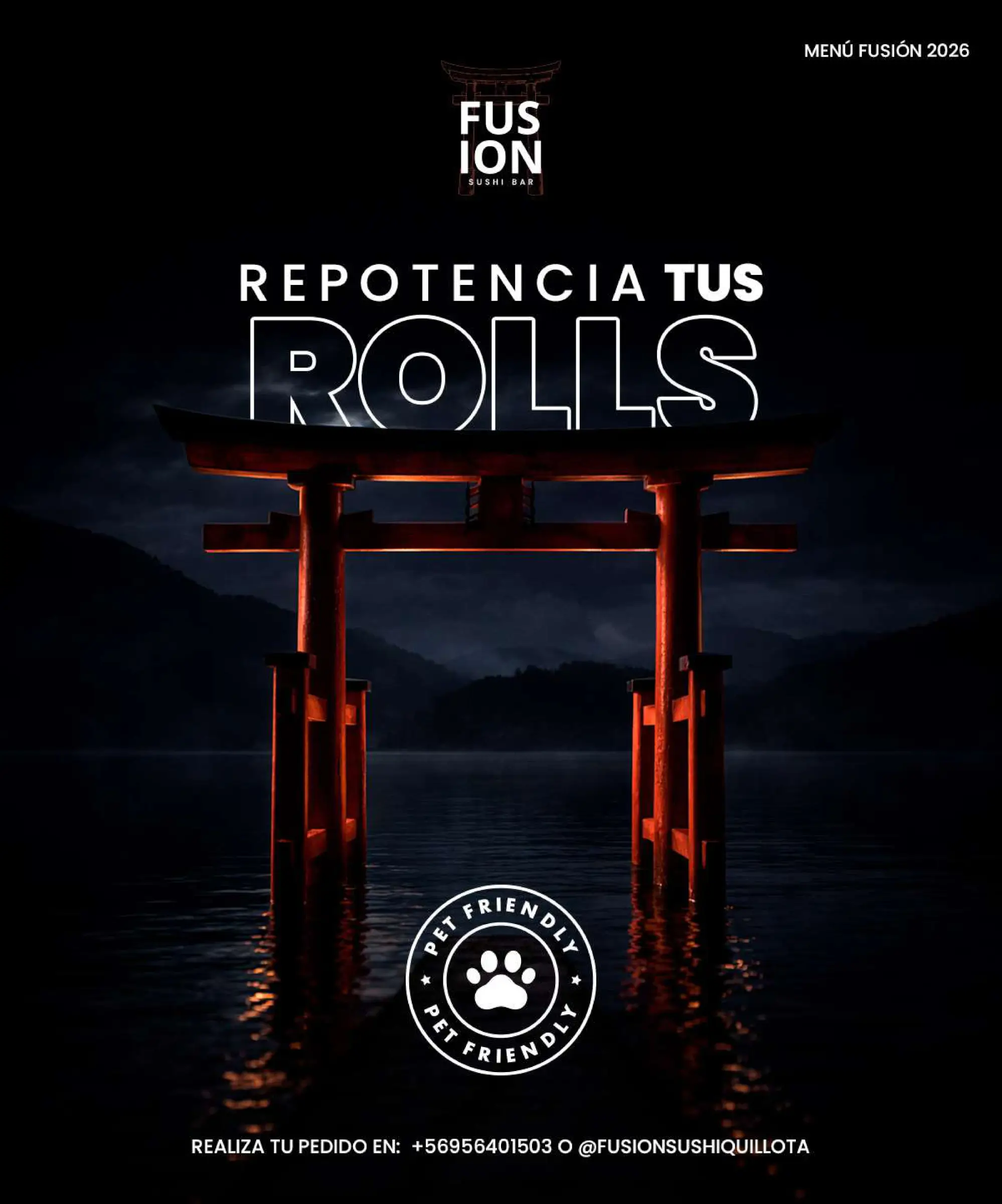 Portada de la carta Fusion Sushi
