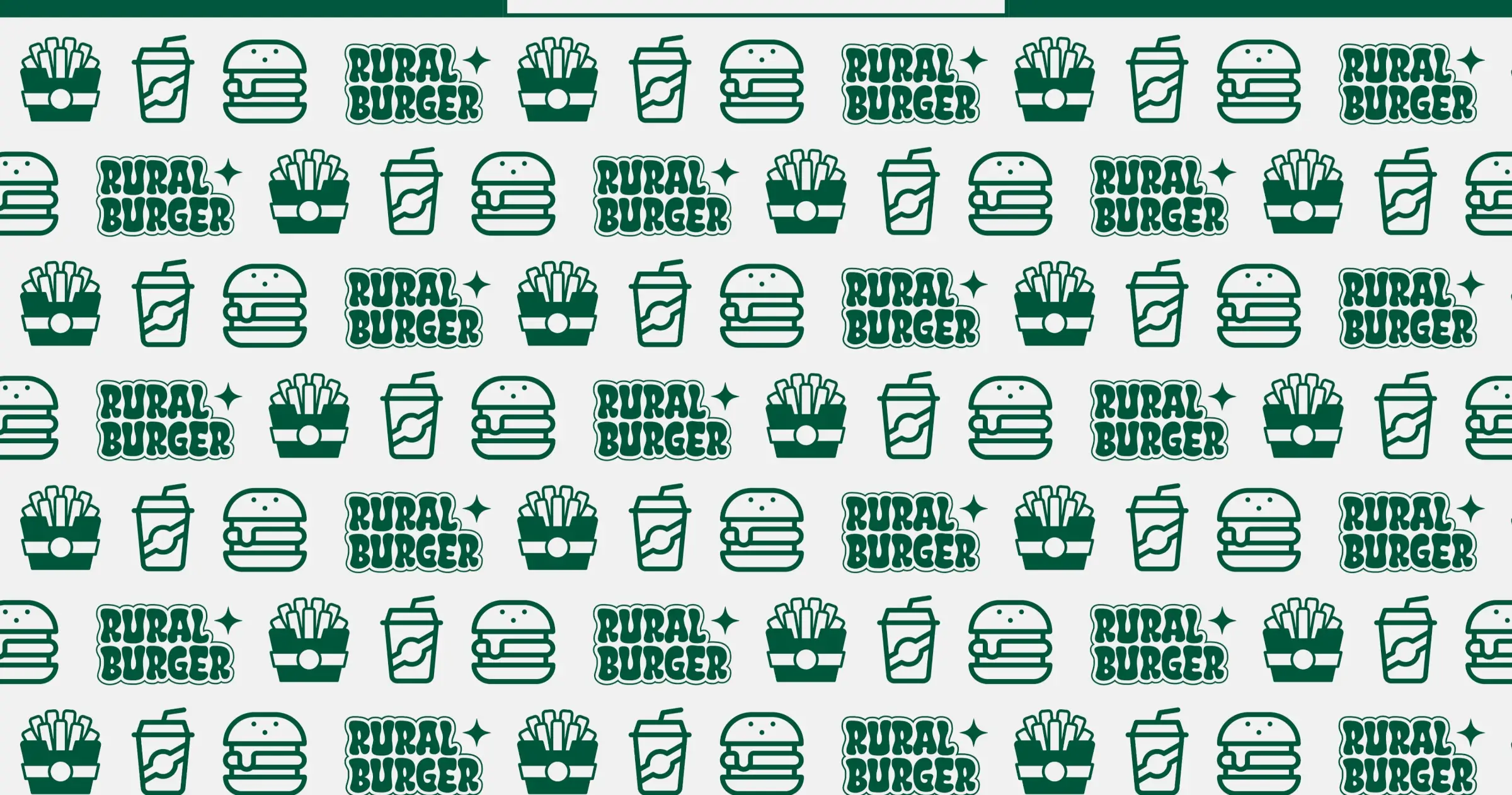 Manual de identidad: Paleta de colores cálidos y texturas rústicas, trabajo de rural burger