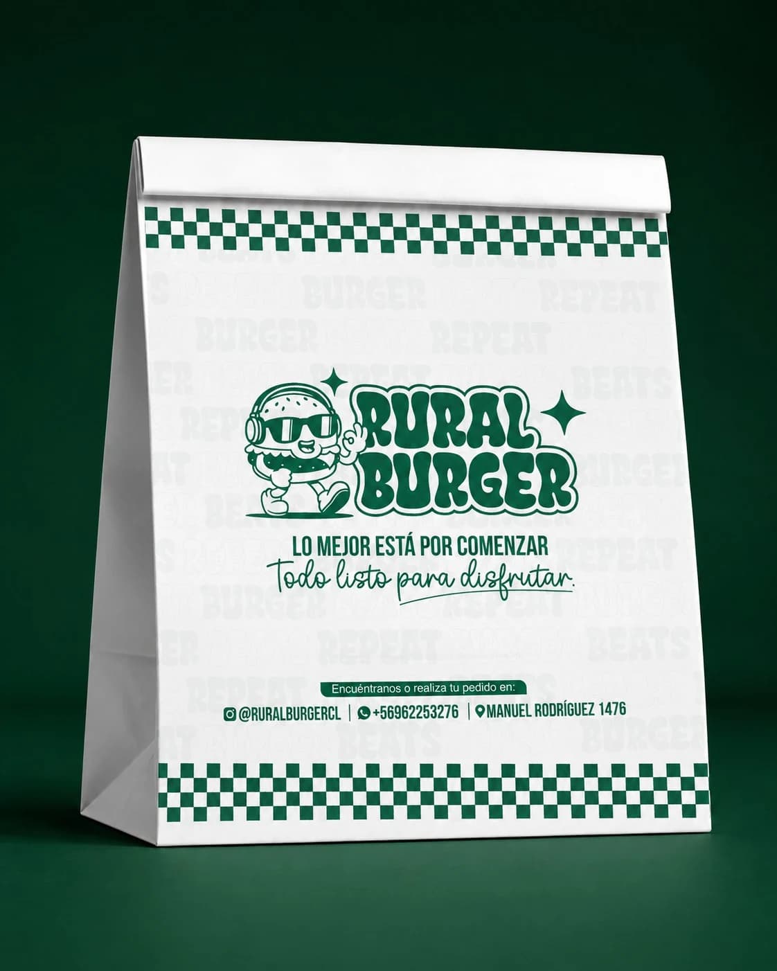Bolsa diseñada para Rural Burger