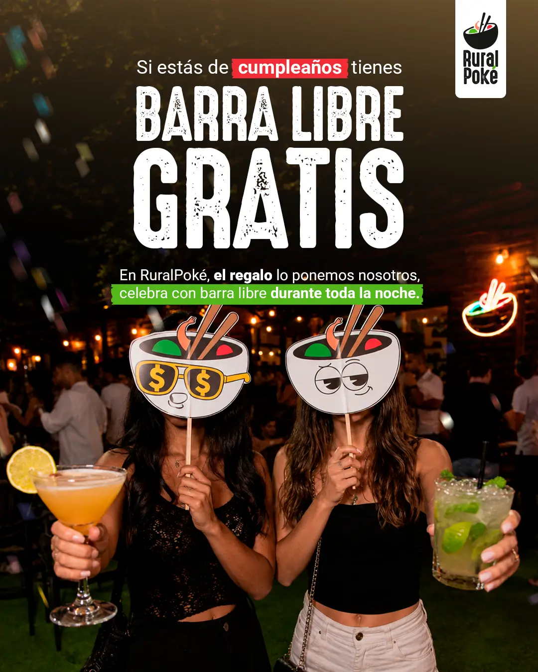 Campaña barra libre de cumpleaños de Ruralpoke, slide 1