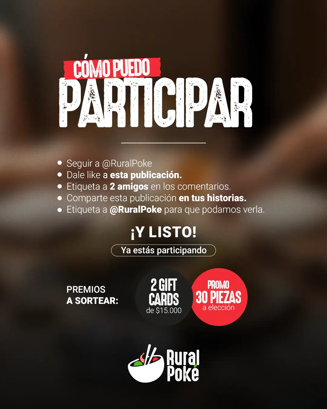 Instrucciones del sorteo de Día de la Madre