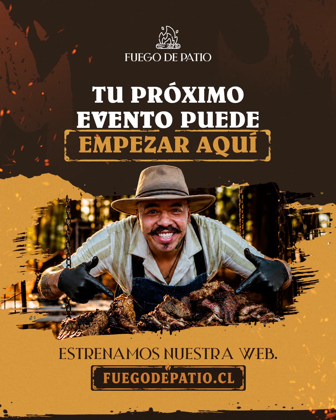 Apertura del carrusel de lanzamiento de fuegodepatio.cl, trabajo de fuego de patio