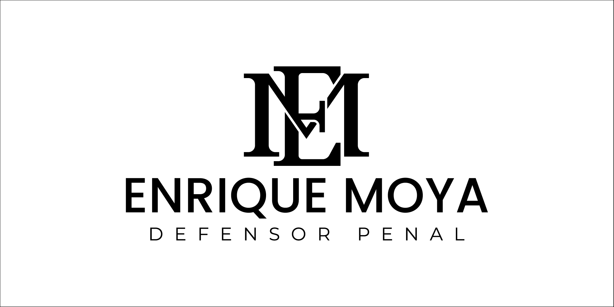 Identidad visual y logotipo de Enrique Moya Abogado, trabajo de logos sueltos