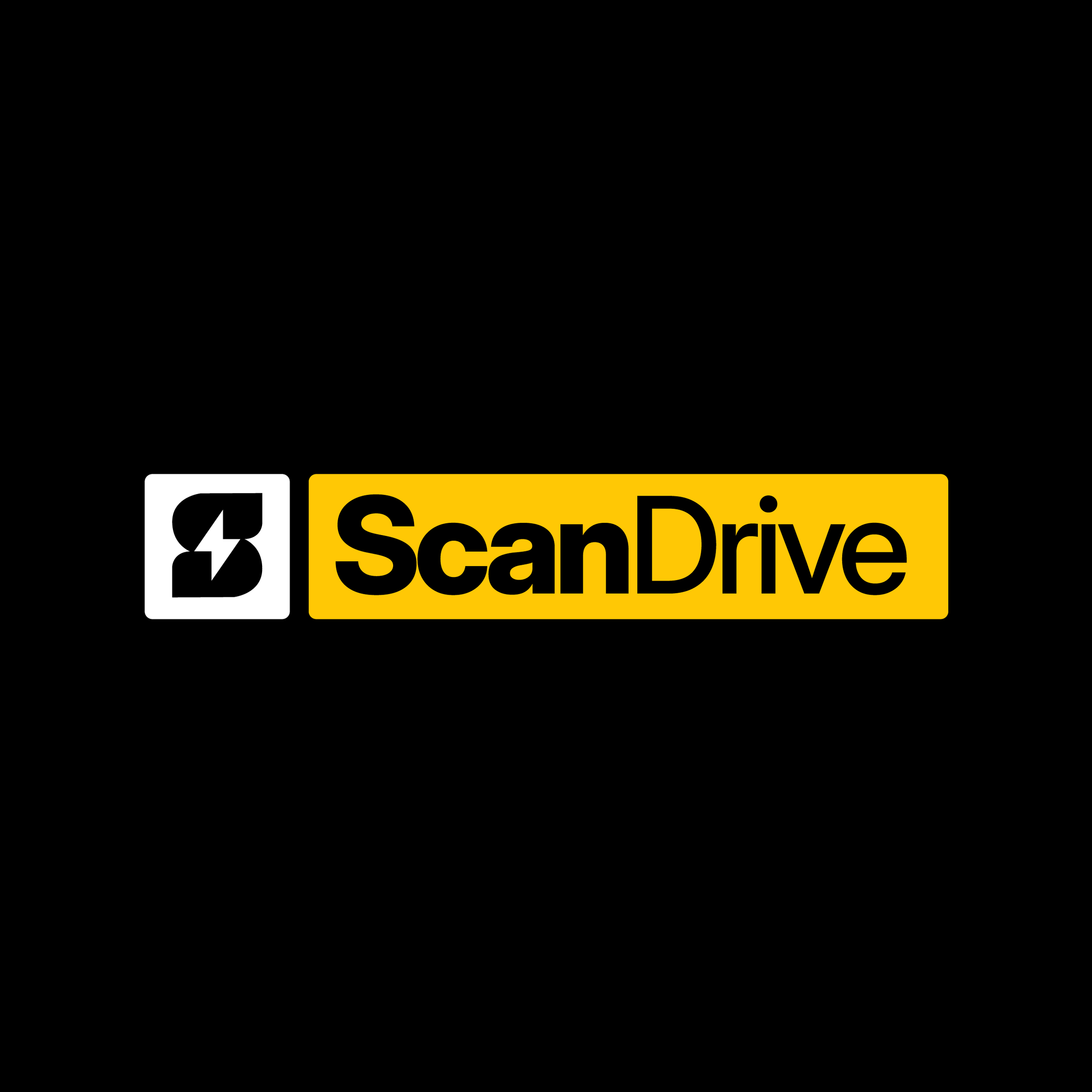 Logotipo definitivo de Scandrive sobre contraste oscuro, trabajo de scandrive