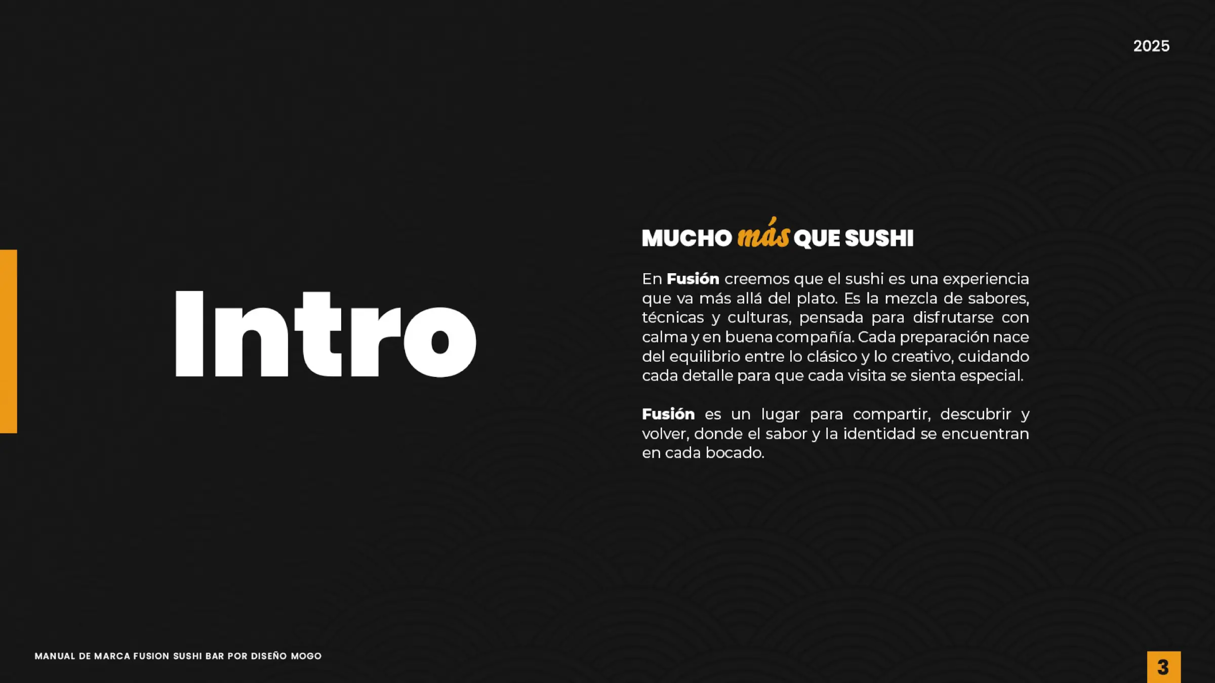 Manifiesto Mucho más que sushi de Fusion
