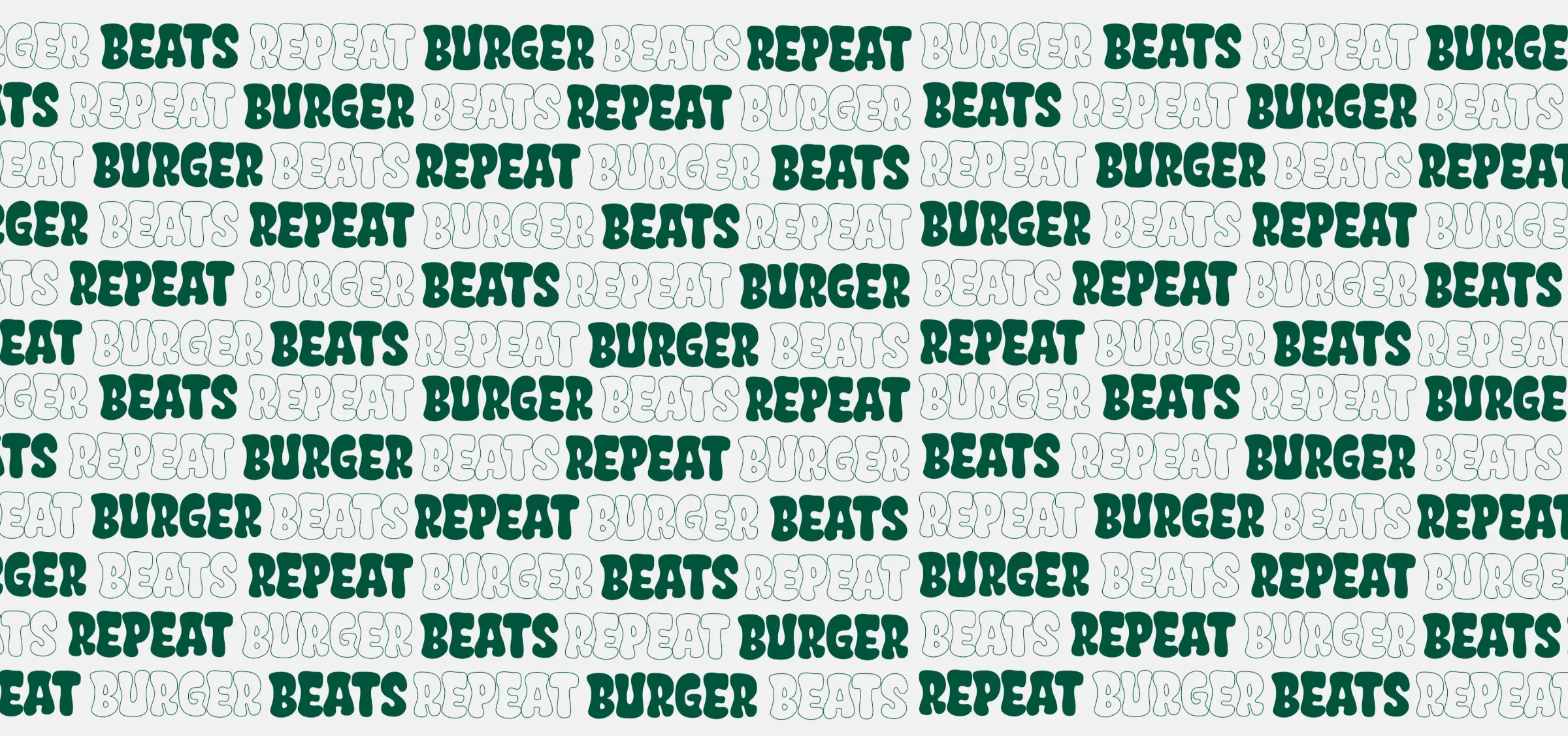 Patrón verbal Burger Beats Repeat